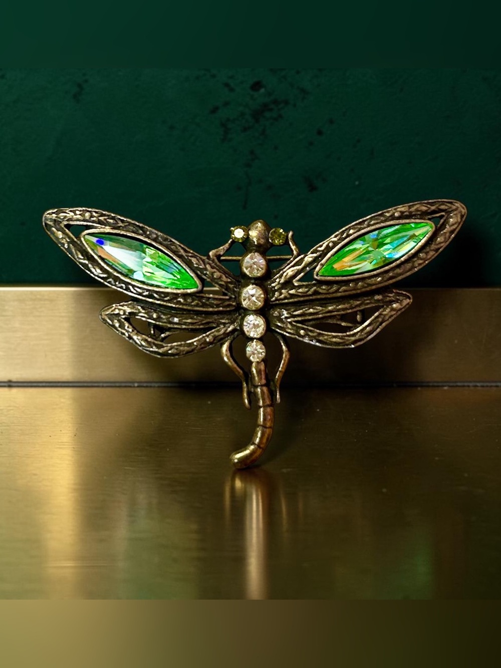 Vintage Dragonfly Brooch 1928 Jewelry Company Brand
